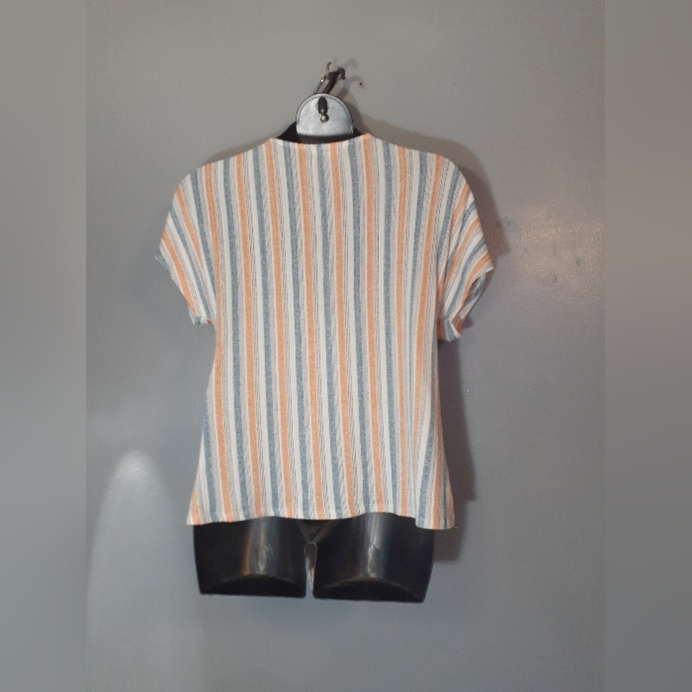 Blue Mood Striped Button-up Top - Picture 3 of 5